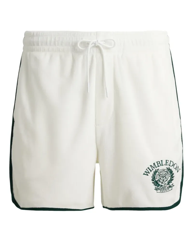 Ralph Lauren Bestickte Shorts mit Besatz - Weiß Weiß