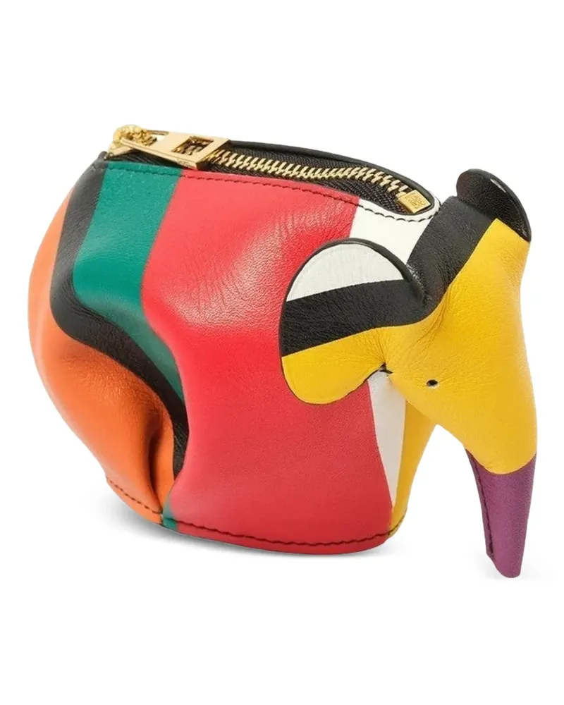 Loewe Elephant striped coin purse - Rot Rot
