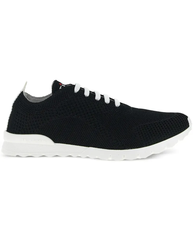 Kiton Gestrickte Fit Sneakers - Schwarz Schwarz