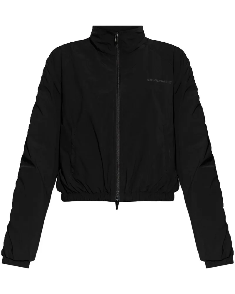 Alexander Wang Jacke mit Logo-Print - Schwarz Schwarz