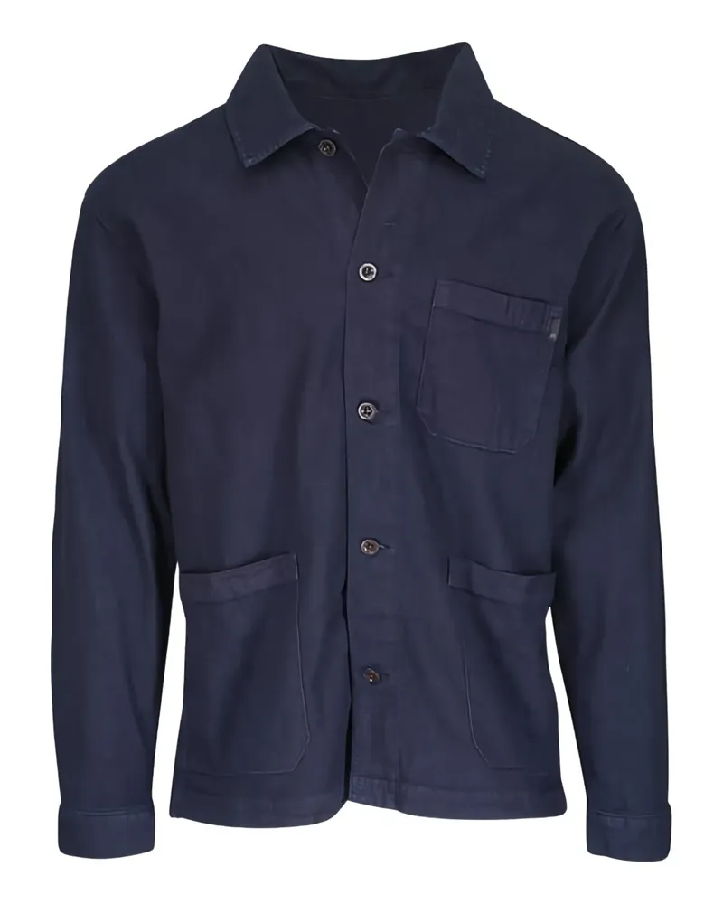 Adriano Goldschmied Geknöpfte Jacke mit Taschen - Blau Blau