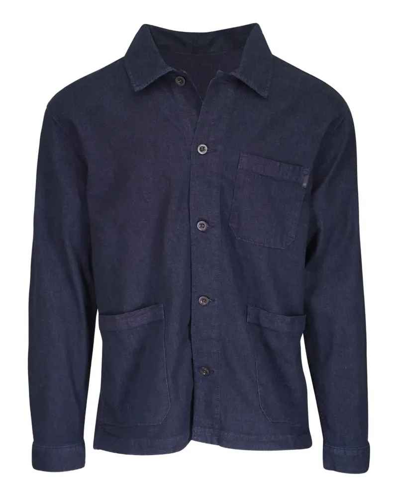 Adriano Goldschmied Geknöpfte Jacke mit Taschen - Blau Blau