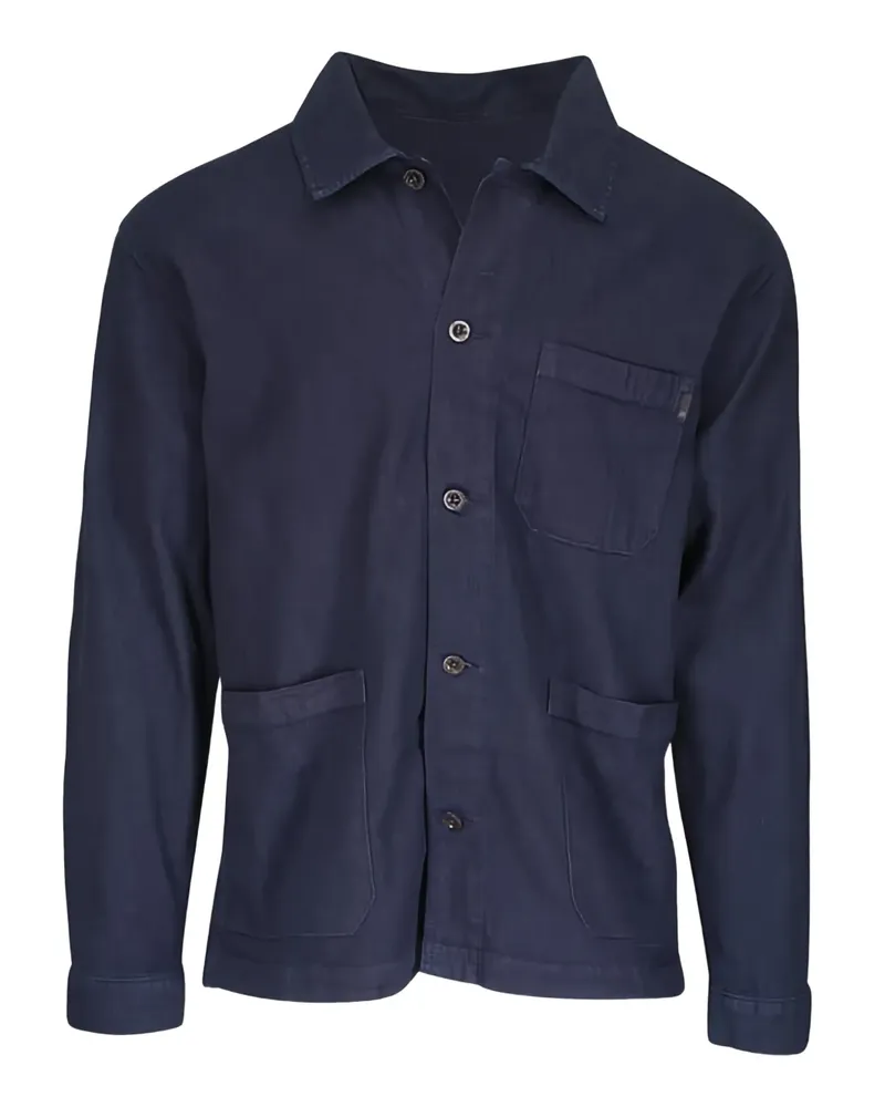 Adriano Goldschmied Geknöpfte Jacke mit Taschen - Blau Blau