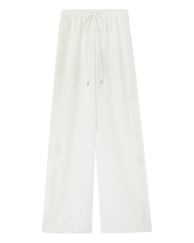 Ermanno Scervino Bestickte Hose mit Seitenstreifen - Weiß Weiß
