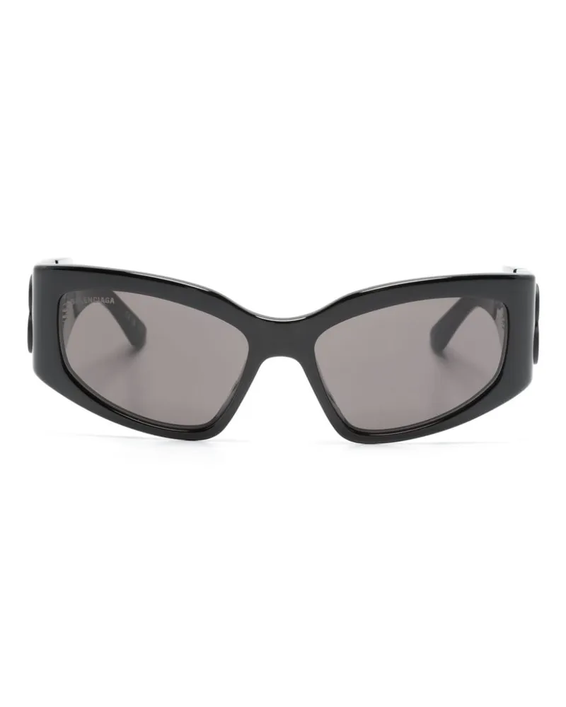 Balenciaga Bossy Cat-Eye-Sonnenbrille - Schwarz Schwarz