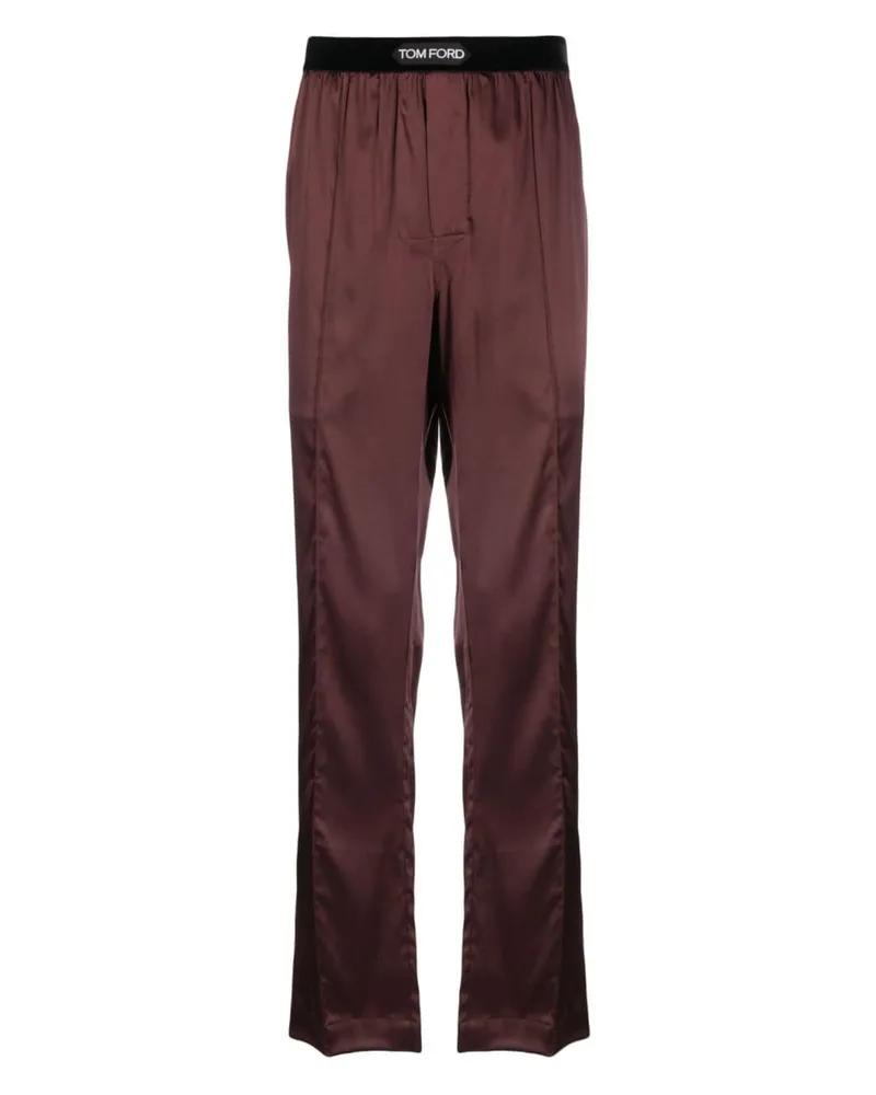 Tom Ford Pyjama-Hose aus Seide Braun