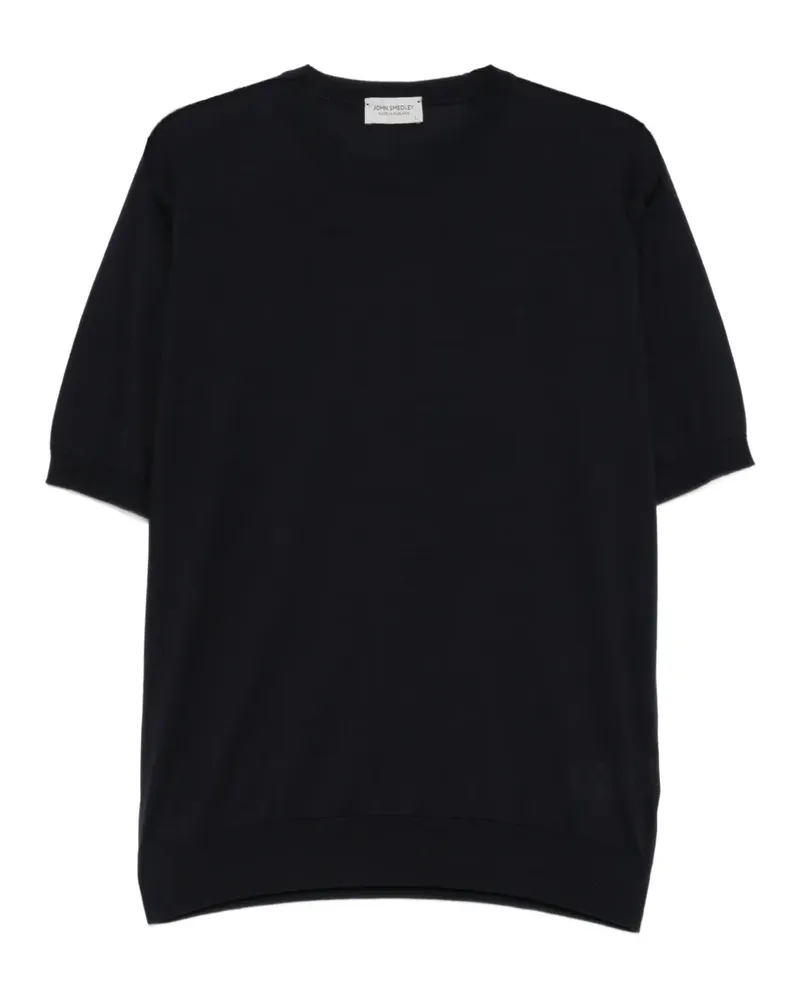 John Smedley Klassisches T-Shirt - Schwarz Schwarz