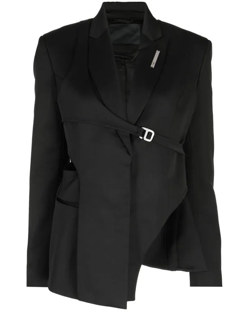 Heliot Emil Asymmetrischer Blazer - Schwarz Schwarz