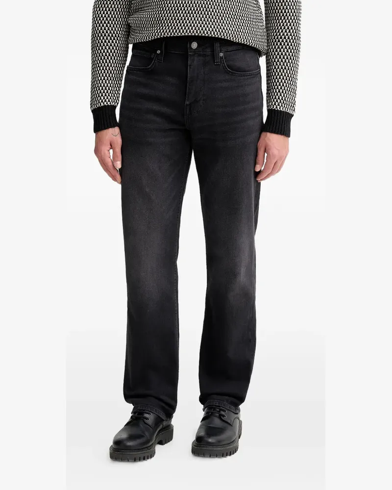 Guess logo-patch jeans - Schwarz Schwarz