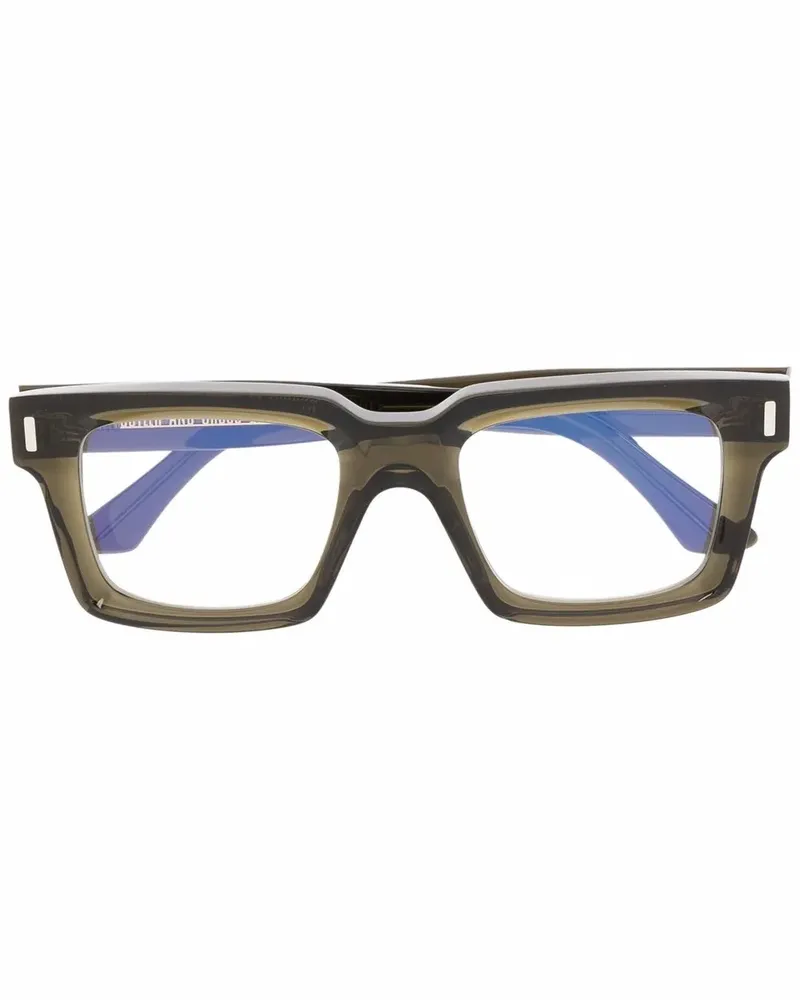 Cutler and Gross Brille mit eckigem Gestell - Grün Grün