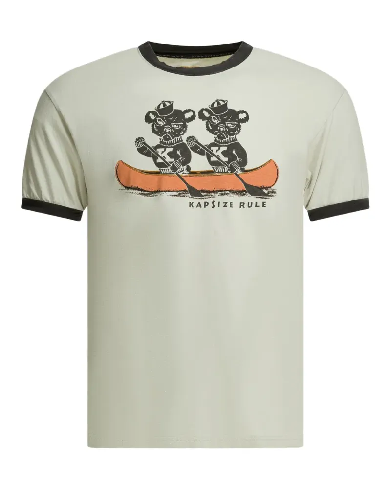 KAPITAL T-Shirt mit grafischem Print - Nude Nude