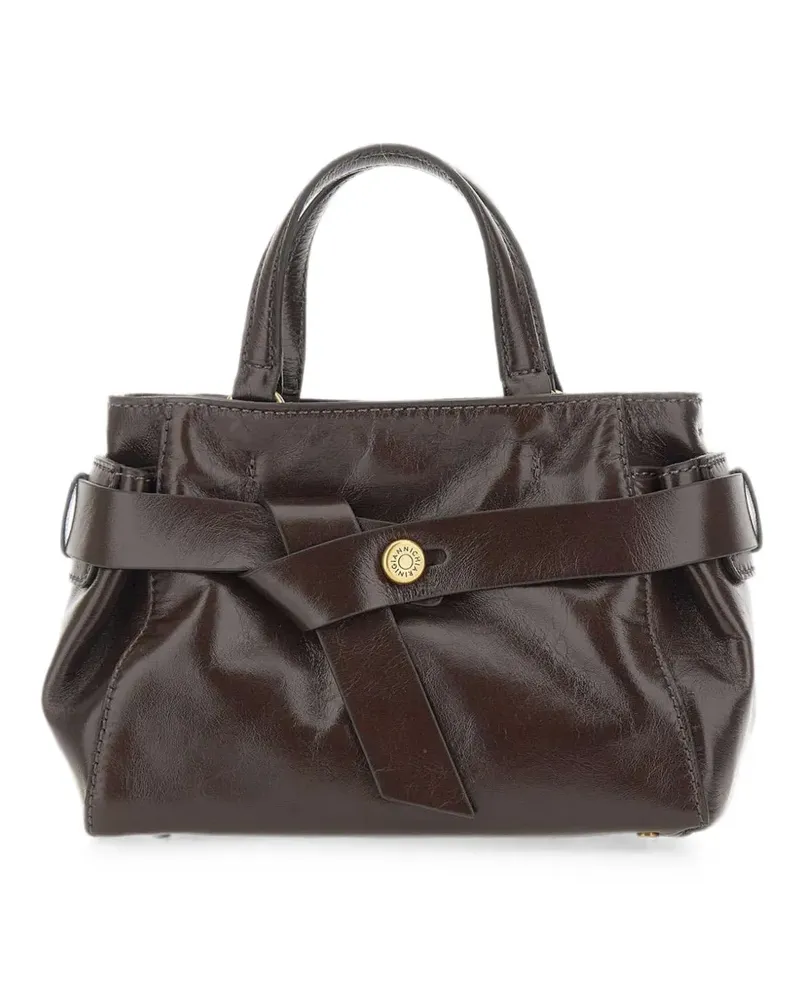 Gianni Chiarini Kleine Miranda Tote Bag mit Knoten - Braun Braun