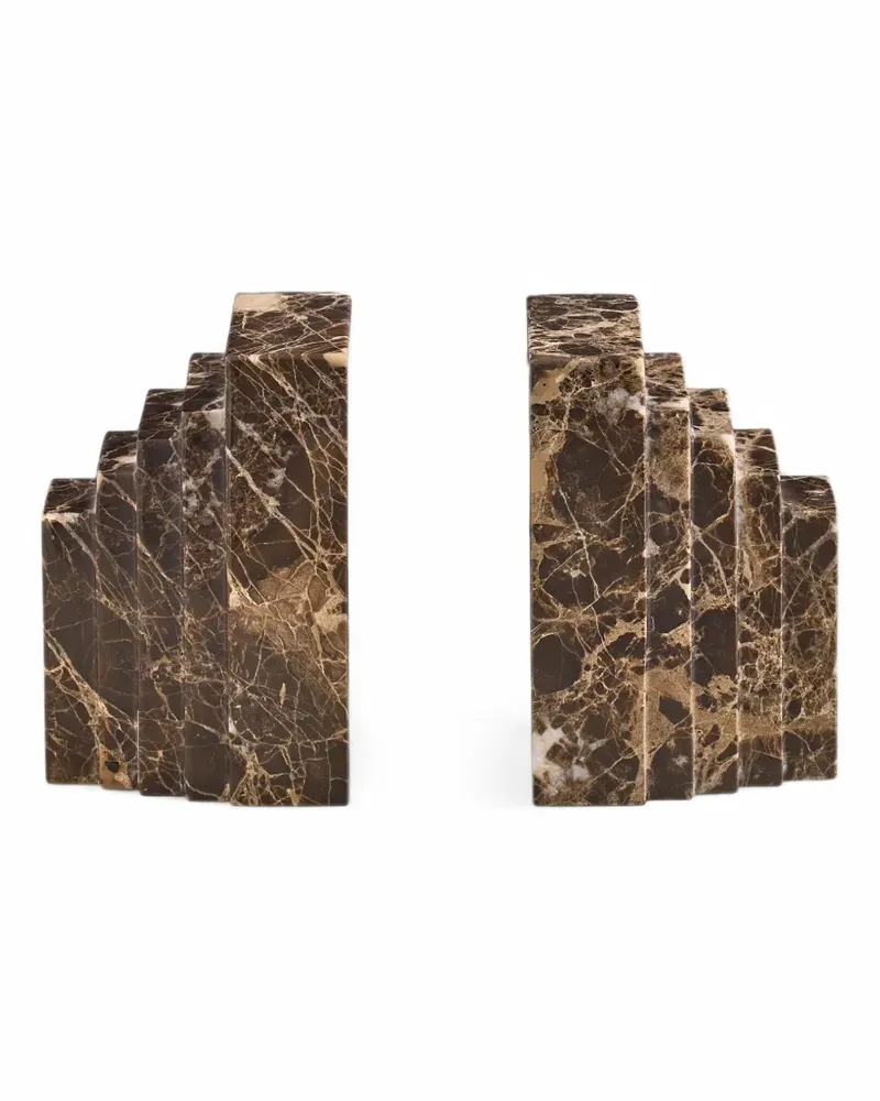 Soho Home Lola marble bookends set - Braun Braun