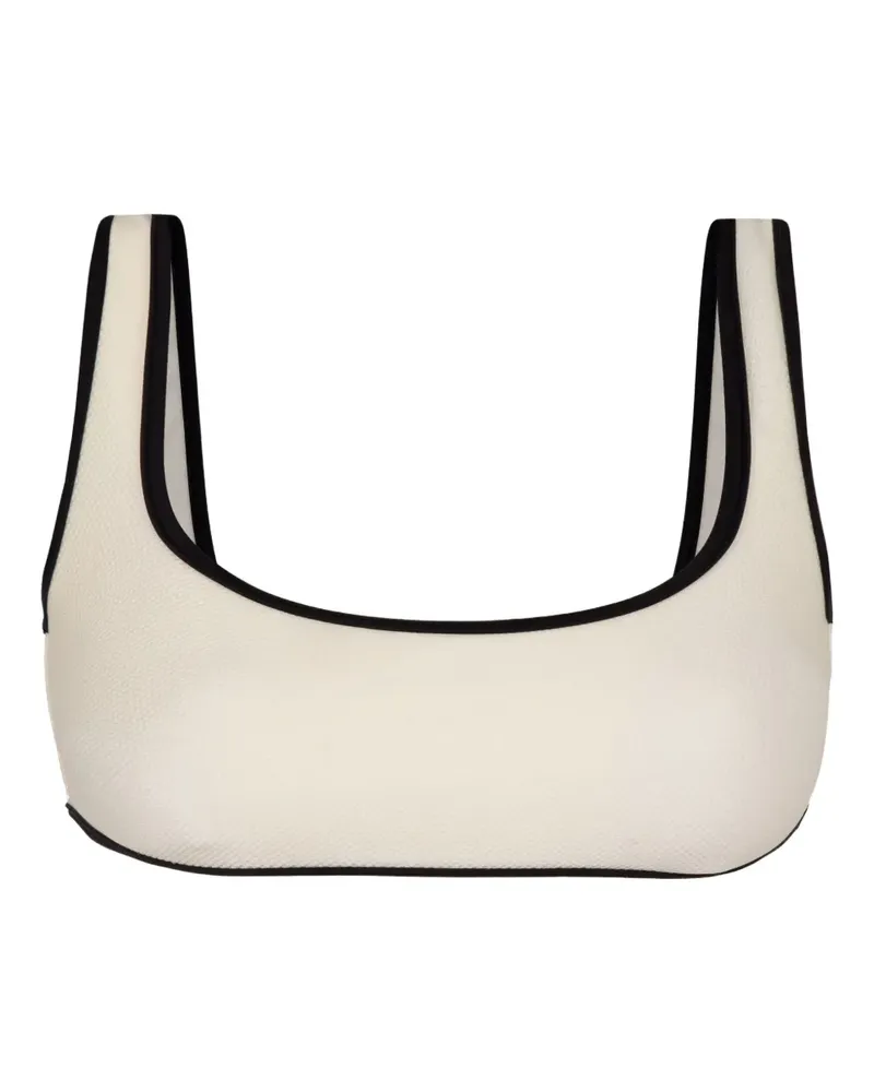 Lenny Niemeyer Bikinioberteil mit eckigem Ausschnitt - Weiß Weiß