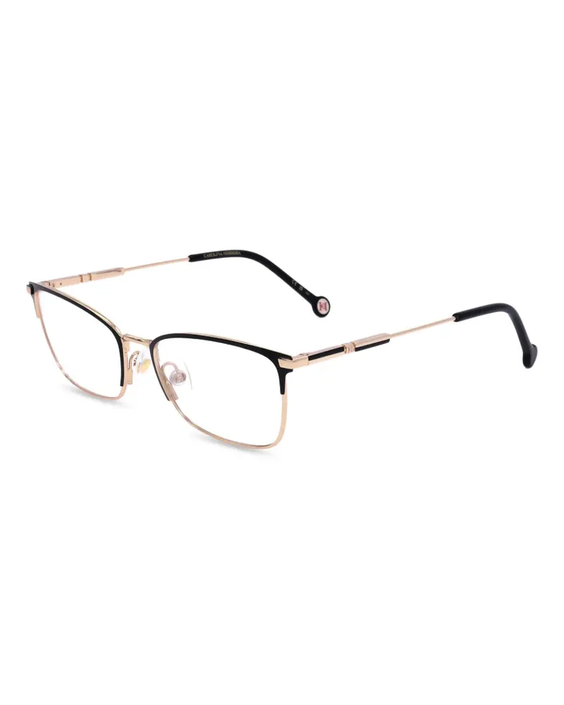 Carolina Herrera New York Brille mit eckigem Gestell - Schwarz Schwarz