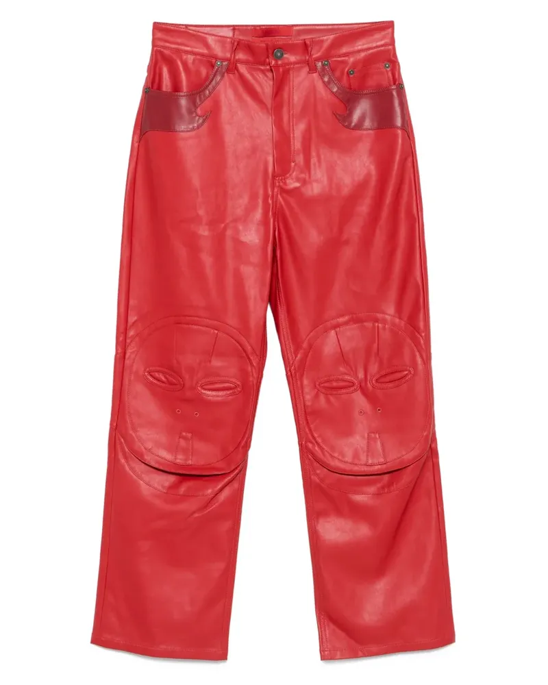 KUSIKOHC mask-pocket trousers - Rot Rot