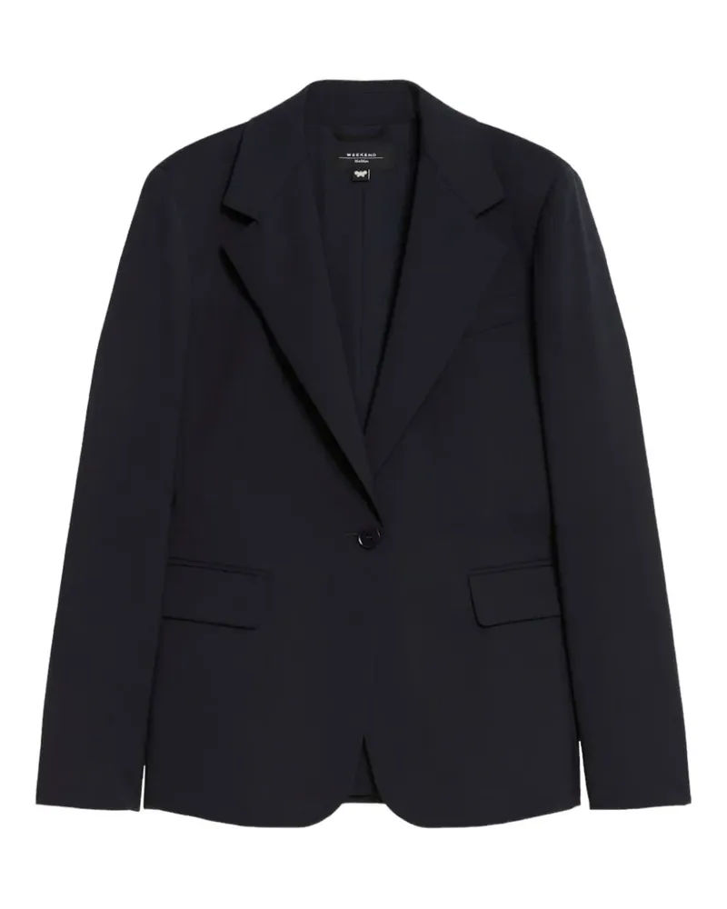 Max Mara Einreihiges Sakko - Blau Blau