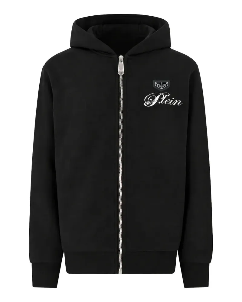Philipp Plein Teddy Stones Kapuzenjacke - Schwarz Schwarz