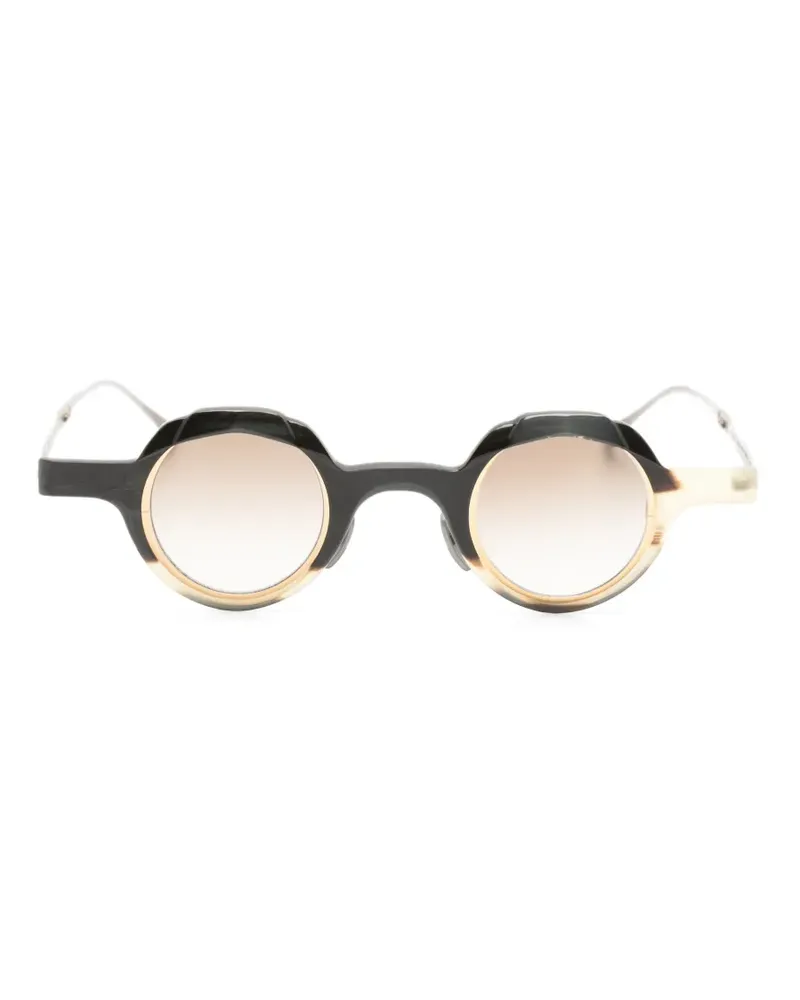 RIGARDS Sonnenbrille mit rundem Gestell - Schwarz Schwarz