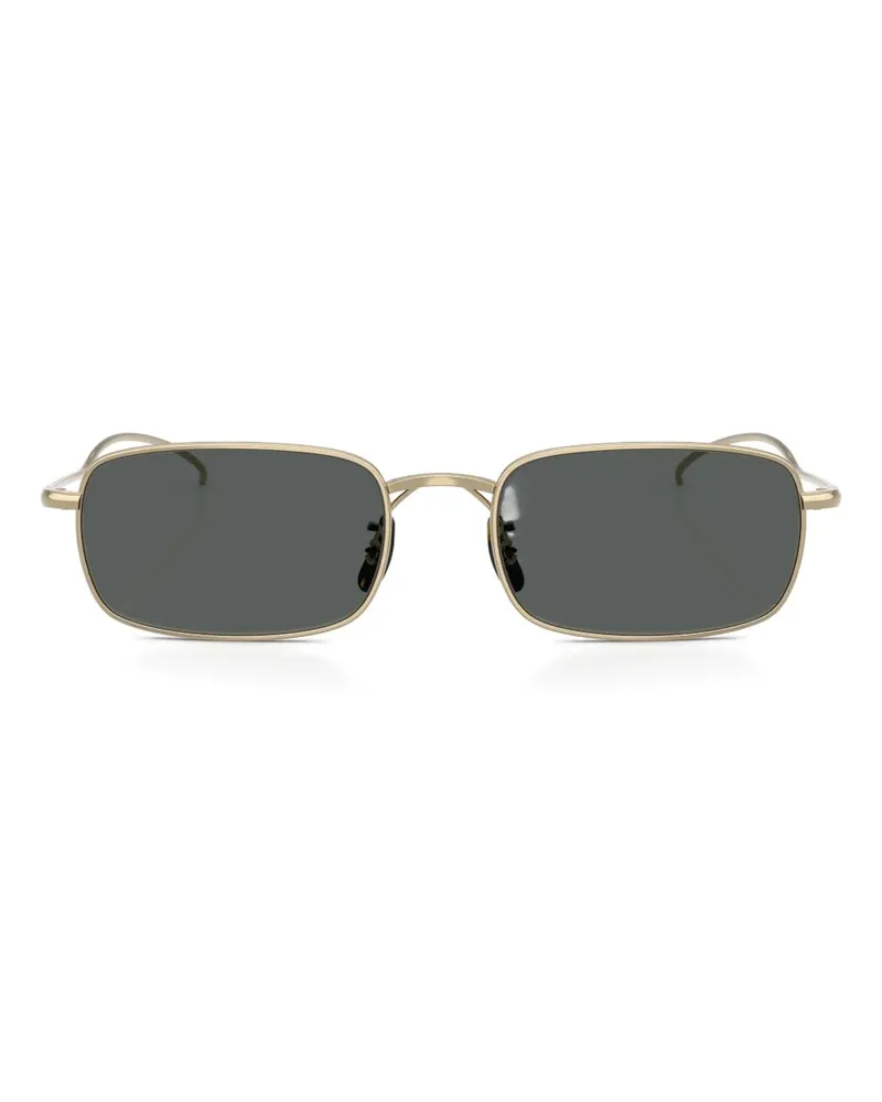 Oliver Peoples Sonnenbrille mit eckigem Gestell - Gold Gold