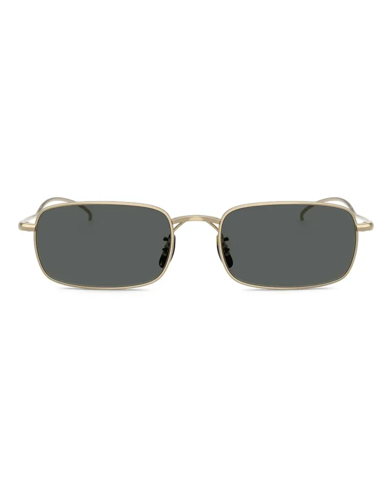 Oliver Peoples Sonnenbrille mit eckigem Gestell - Gold Gold