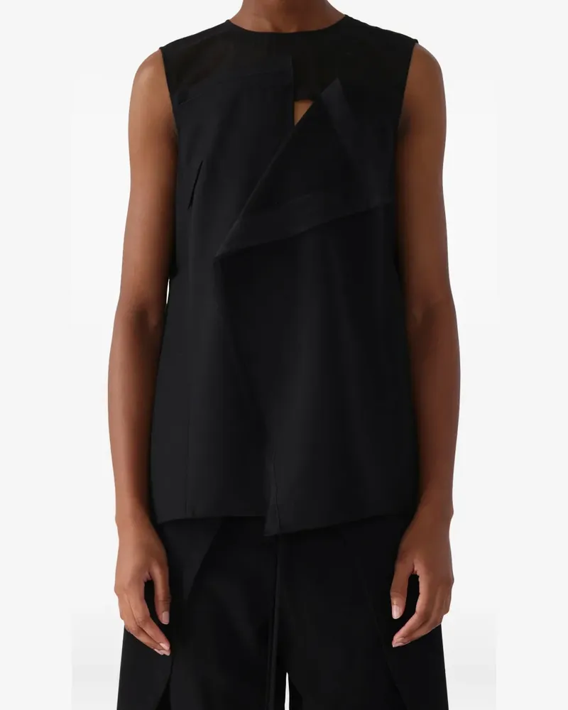 Jason Wu Asymmetrisches Oberteil - Schwarz Schwarz