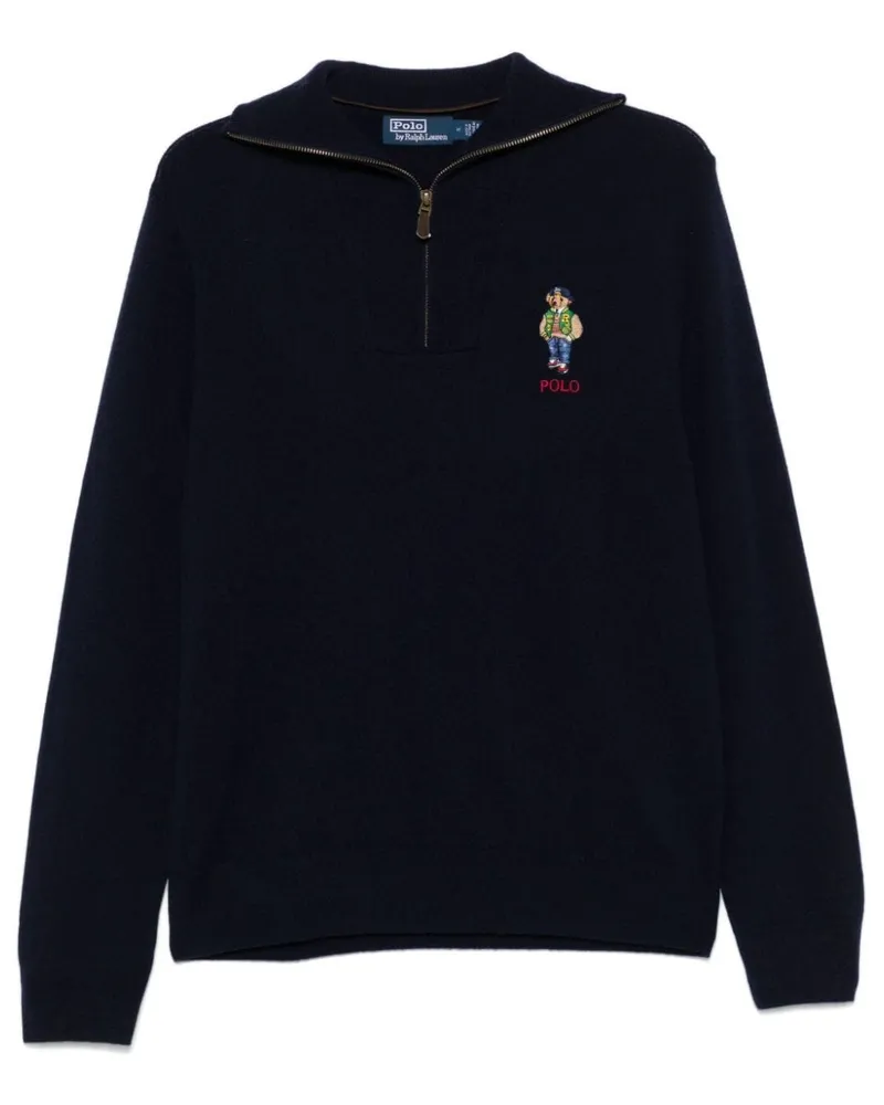 Ralph Lauren Pullover mit Polo Bear - Blau Blau