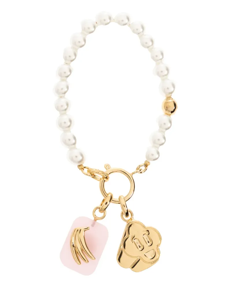 Casablanca Paris icon pearl bracelet - Gold Gold