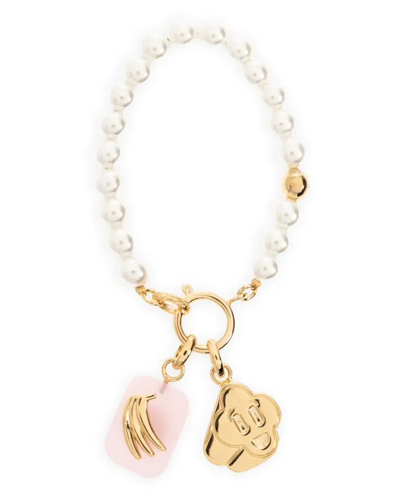 Casablanca Paris icon pearl bracelet - Gold Gold