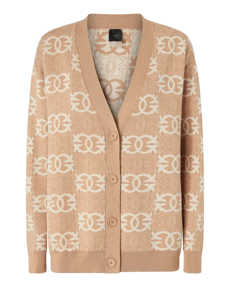 Pinko Geometrisch gemusterter Cardigan - Nude Nude