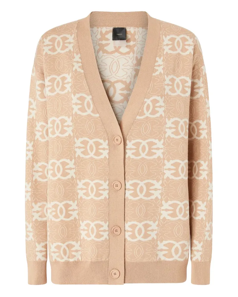Pinko Geometrisch gemusterter Cardigan - Nude Nude