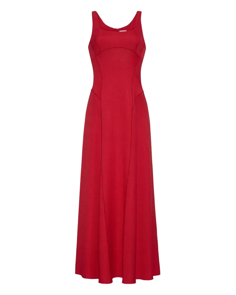 Adam Lippes Shay Midikleid - Rot Rot