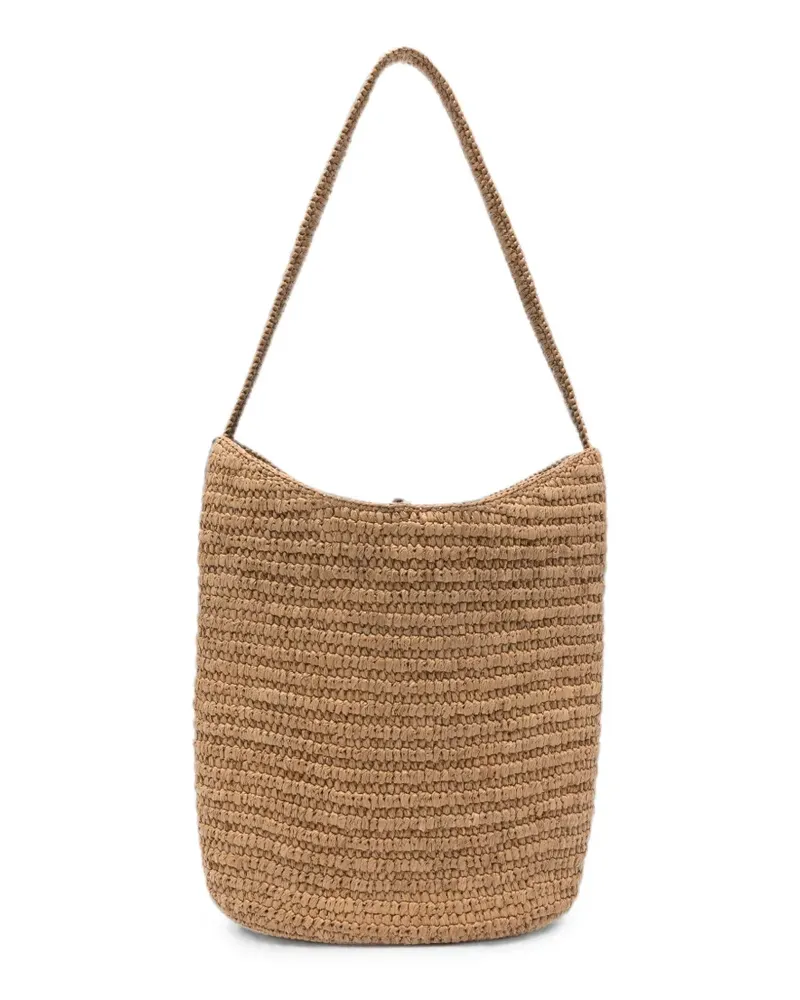The Row Alma woven-design shoulder bag - Nude Nude