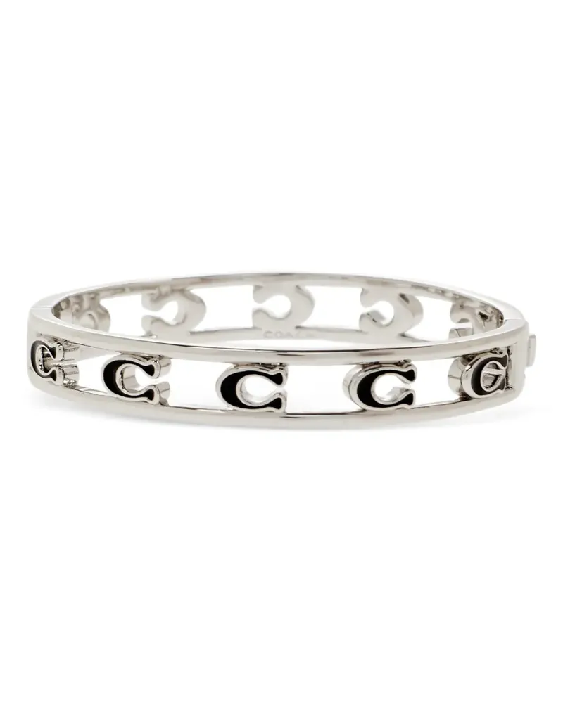 Coach logo brass bracelet - Silber Silber