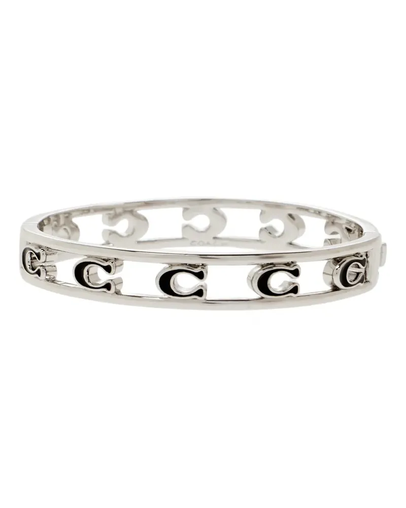 Coach logo brass bracelet - Silber Silber