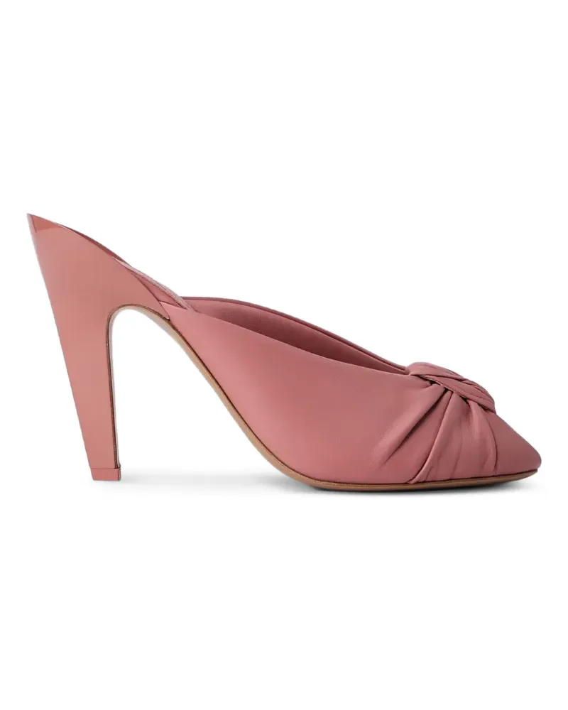 Chloé knotted pointed-toe mules - Rosa Rosa