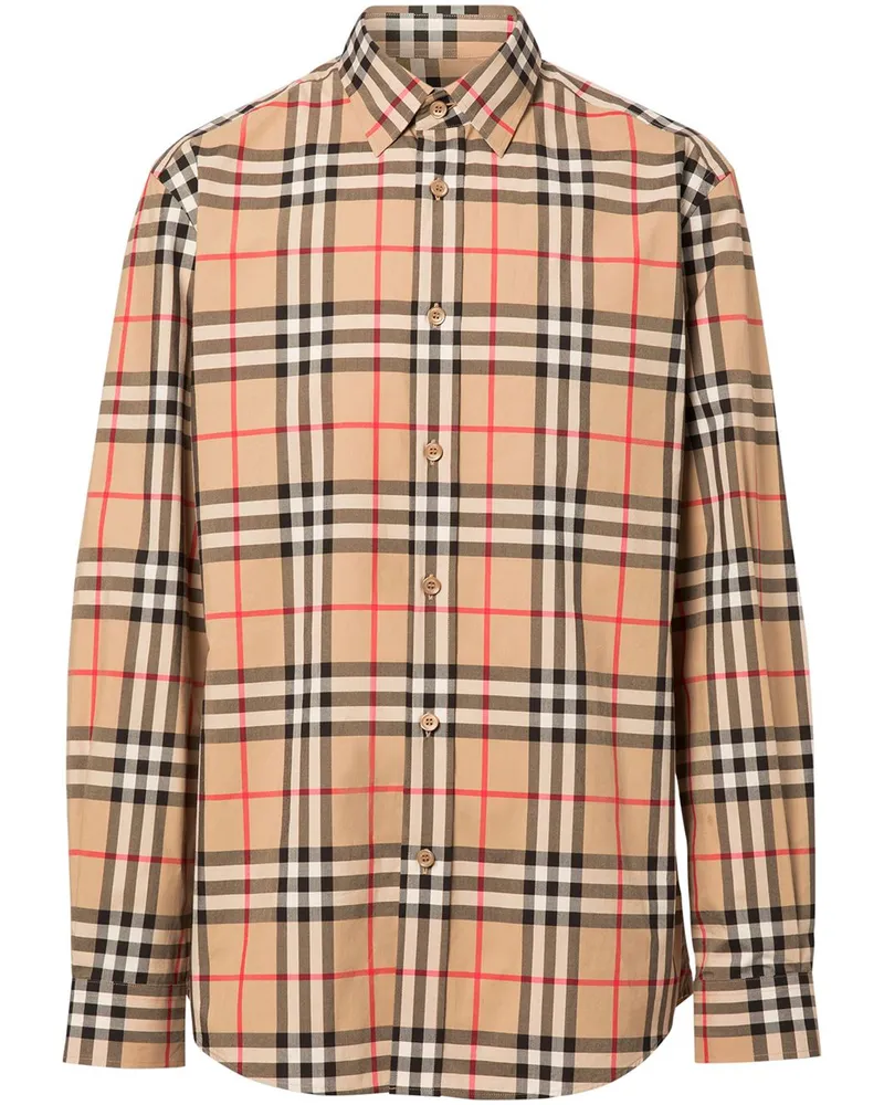 Burberry Hemd mit Vintage-Check - Braun Braun