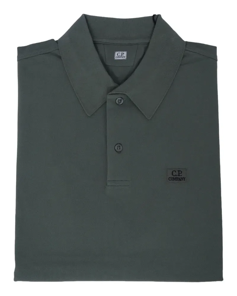 C.P. Company logo-patch polo shirt - Grün Grün