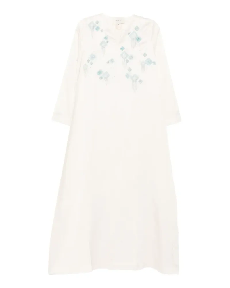 SHATHA ESSA Maxikleid mit Pailletten - Nude Nude