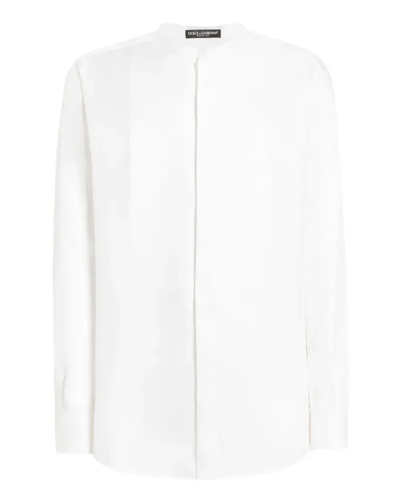 Dolce & Gabbana silk twill Martini shirt - Weiß Weiß