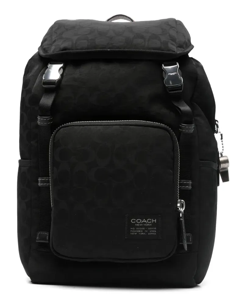 Coach patterned backpack - Schwarz Schwarz
