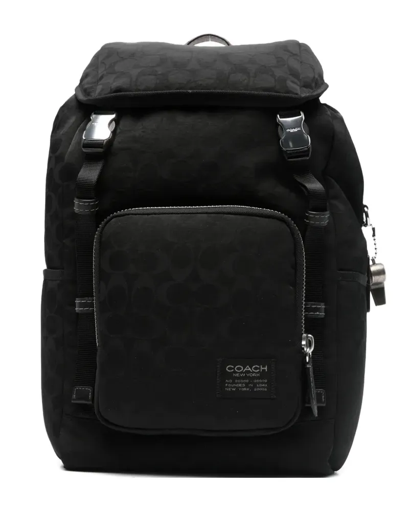 Coach patterned backpack - Schwarz Schwarz