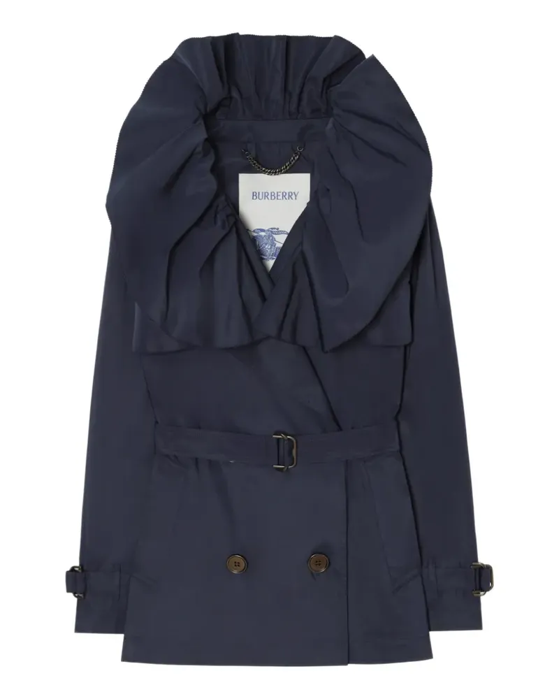 Burberry Clare Trenchjacke aus Faille - Blau Blau