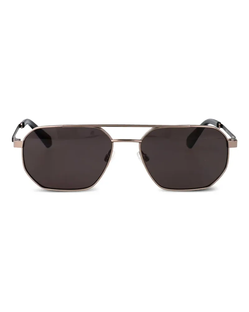 Calvin Klein Sonnenbrille mit eckigem Gestell - Grau Grau