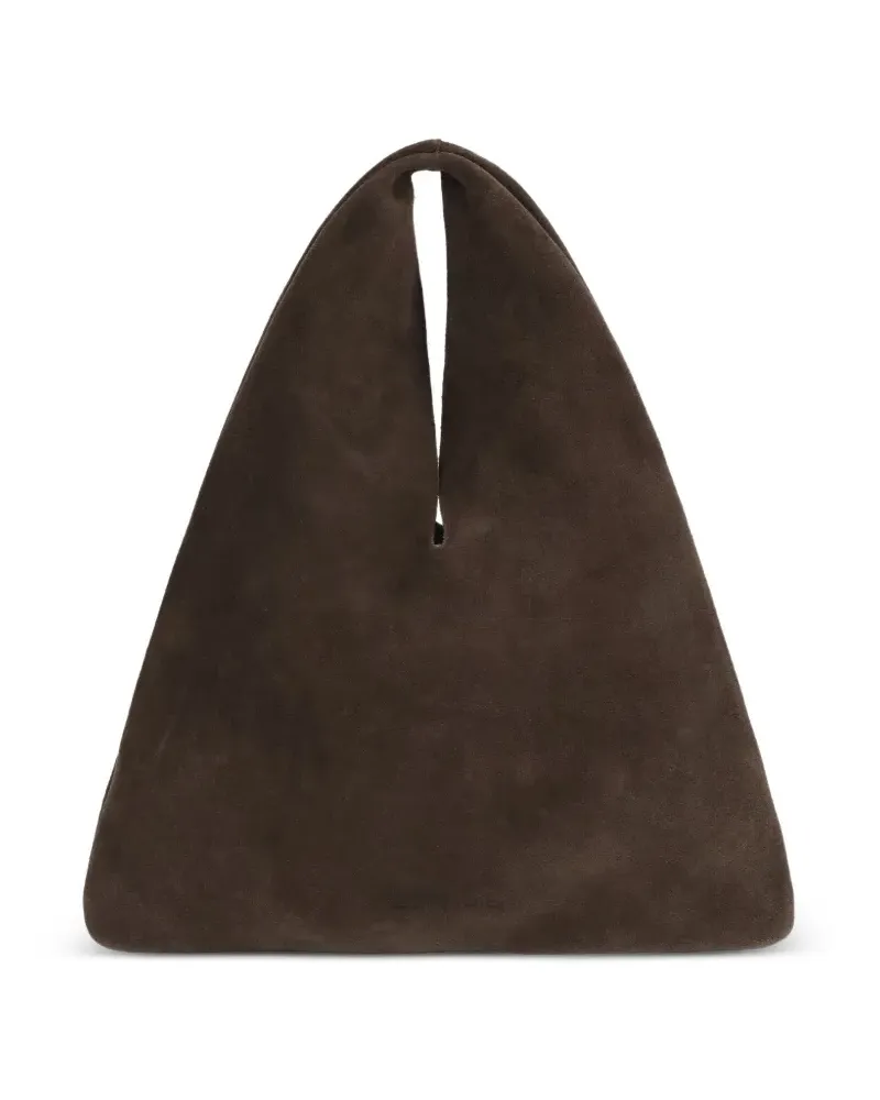 Manebí x Alex Rivière Studio Louis suede shoulder bag - Braun Braun