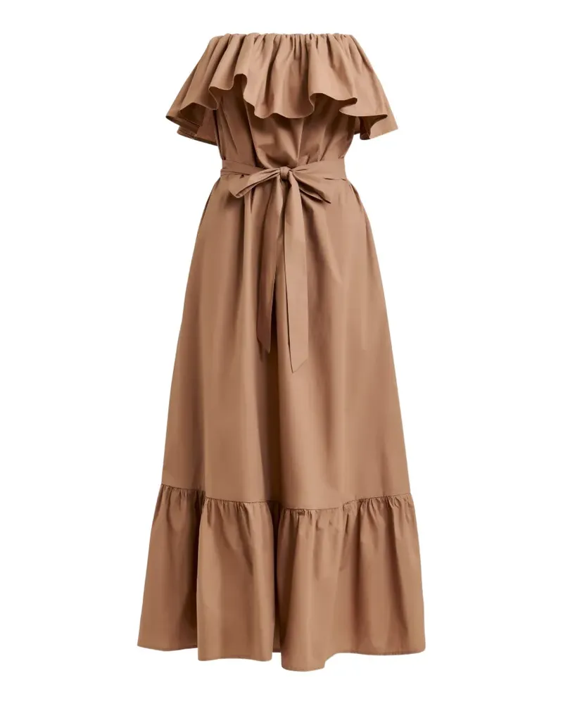 Essentiel Gerüschtes Joyce Kleid - Braun Braun