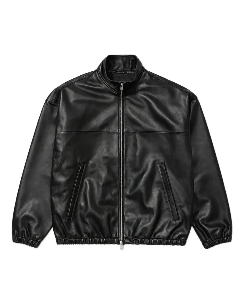 Edwin Jeans Fury leather jacket - Schwarz Schwarz