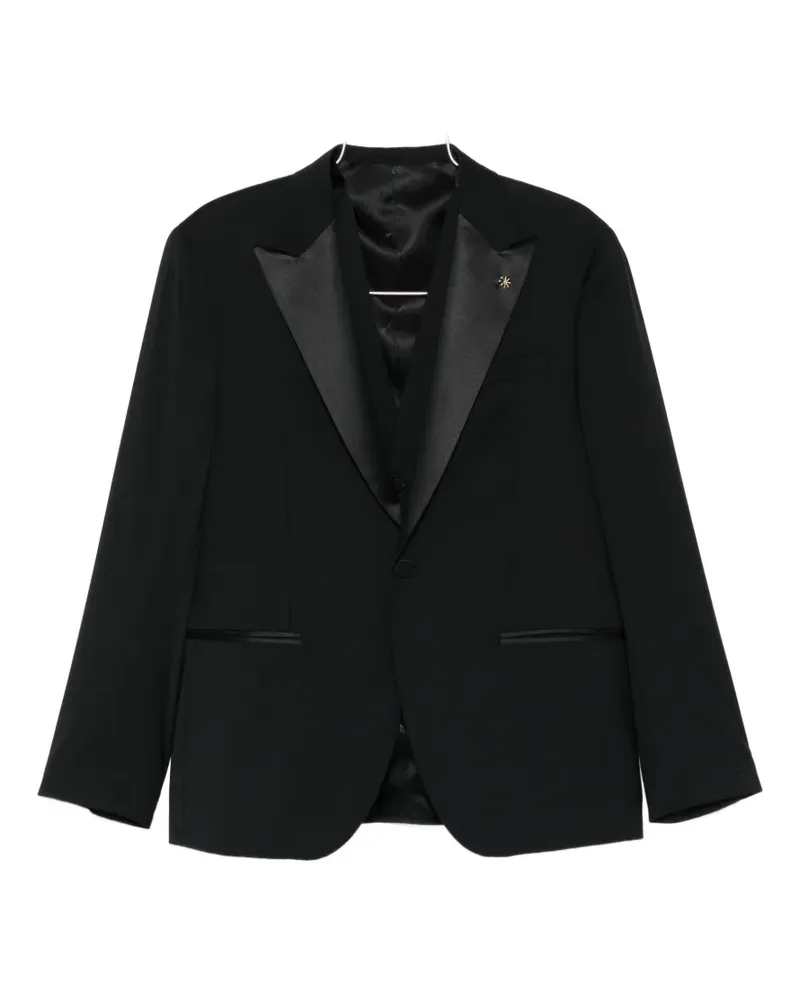 Manuel Ritz long-sleeve buttoned suit - Schwarz Schwarz