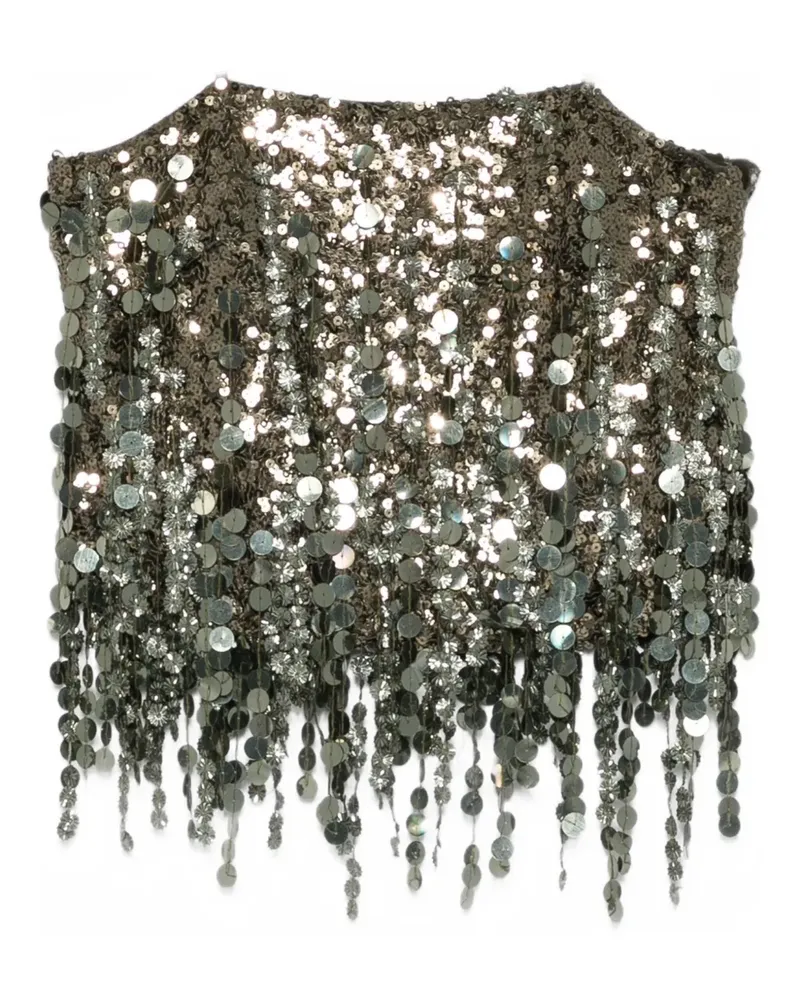 Blumarine sequin top - Grün Grün
