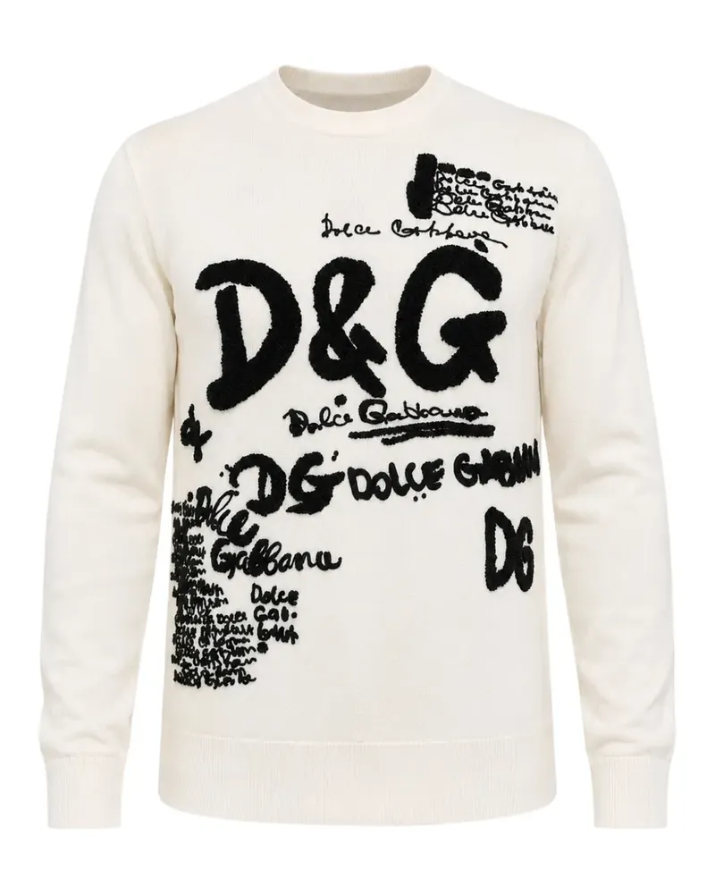 Dolce & Gabbana Pullover mit Logo-Stickerei - Nude Nude